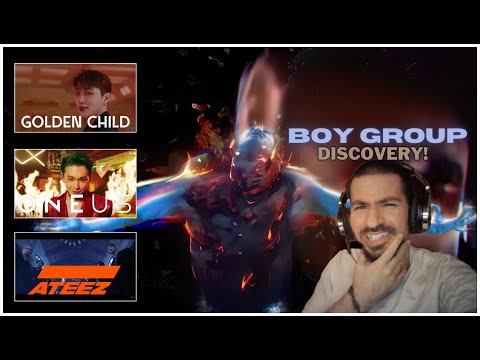 DISCOVERING KPOP BOY GROUPS! (GOLDEN CHILD, ATEEZ, ONEUS, THE BOYZ M/Vs REACTION) | 🧊 WTF!!! 🥶
