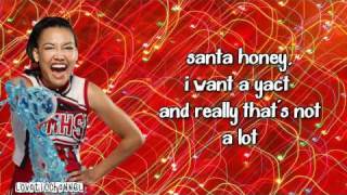 Glee-Santa Baby (Lyrics HD)