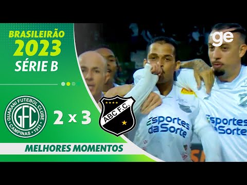 Gols e lances de Guarani x ABC-RN