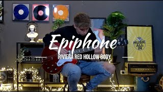 Video thumbnail for Soundbite Epiphone Riviera Red Hollowbody | Music All In by Music All In