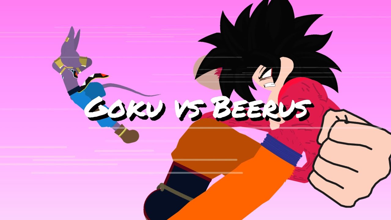 Ssj4 Goku vs Beerus (Stick nodes)