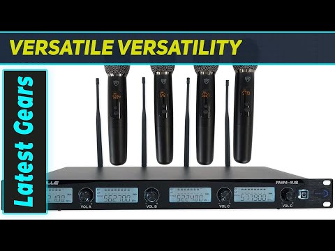 Rockville RWM-4US: The Best Quad Wireless UHF Mics for Live Events & Karaoke!