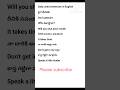 Learn English With Small Sentences Shortsfeed Shorts English