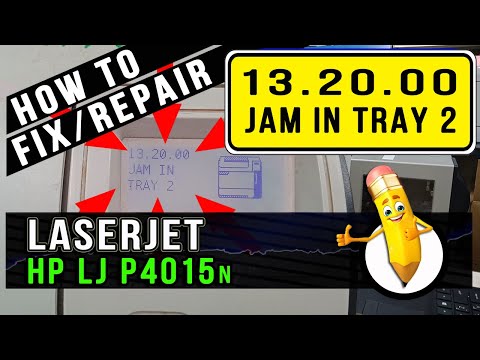 How To Fix/Repair | 13.20.00 JAM in Tray2 | Hp Laserjet P4015n