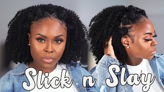 OMG 😱 A $20 Hairstyle | Half up and Down | Bantu Knots & Crochet Braids | Esha Slick N Slay