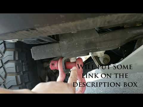 How I Mounted 2 Shackles under my front bumper