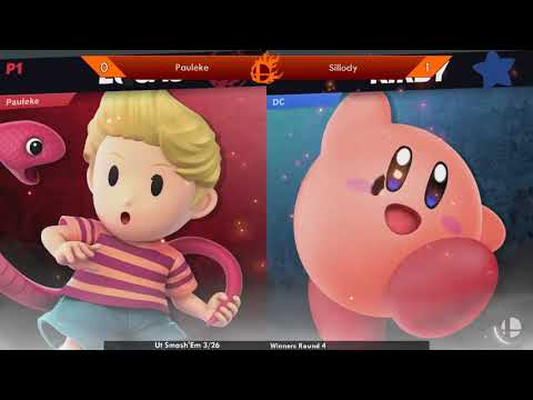 Ut Smash'Em 3/26 Pauleke (Lucas) vs Sillody (Kirby)