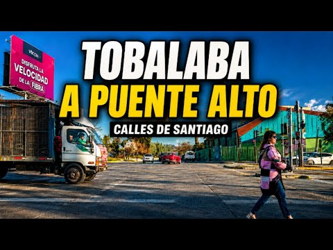 Calles de Santiago de Chile en Auto | Tobalaba, La Florida y Puente Alto