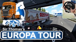 Europa Tour #3 : ça va péter ! Amsterdam / Hambourg - (ETS2 avec un volant Thrustmaster T-GT 2)