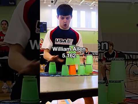 The Worlds FASTEST Cup Stacking 🥤😲