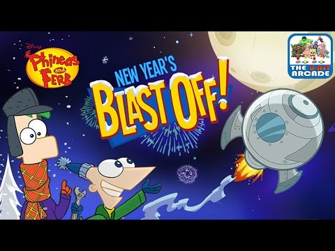 Phineas and Ferb: New Year's Blast Off! - Drop The Ball From The Moon?!? (Gameplay, Playthrough)