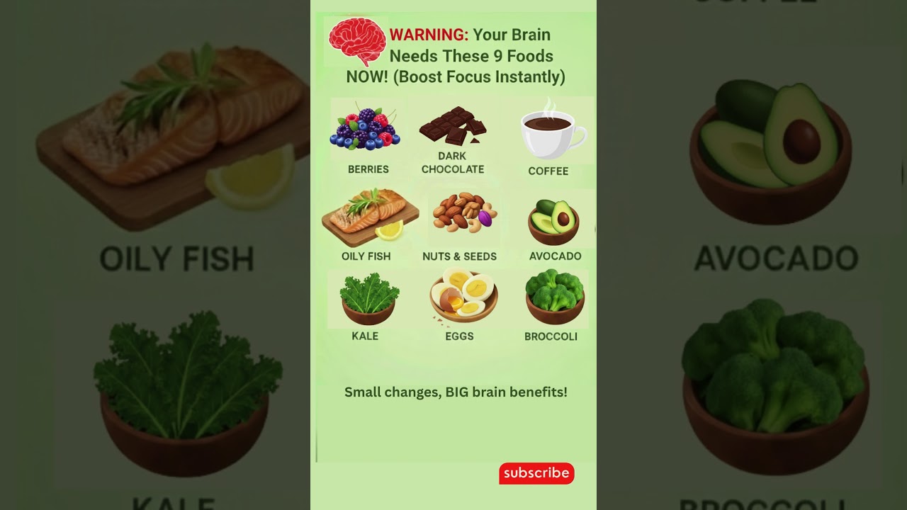 Eat These 9 Foods for a Smarter Brain!