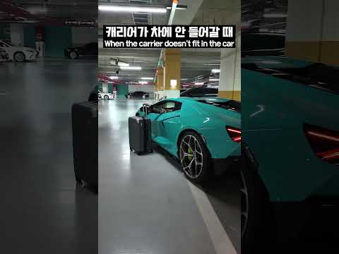 캐리어가 차 안에 안들어갈때