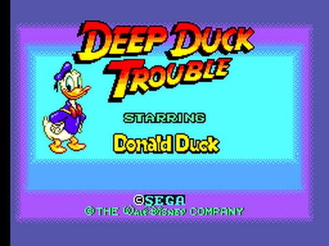 Deep Duck Trouble starring Donald Duck Game Gear