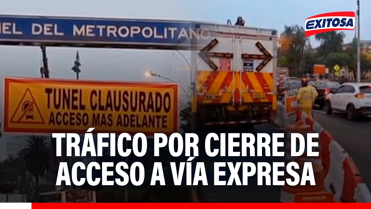 🔴🔵 Cierre de acceso a vía expresa en Paseo de los Héroes Navales genera tráfico con dirección al sur