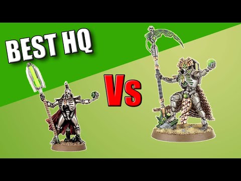 Best Necron HQ 8th Edition - Necron Overlord Vs Necron Lord