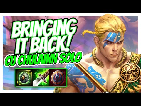 BRINGING BACK THE AUTO ATTACK CU CHULAINN! - Smite Season 9 Cu Chulainn solo