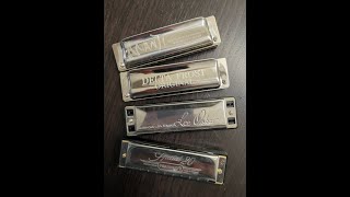 Video thumbnail for Comparing Harmonicas: Hohner "Special 20", Lee Oscar, Bushman "Delta Frost"  & Suzuki "Manji" by Ken Leiboff