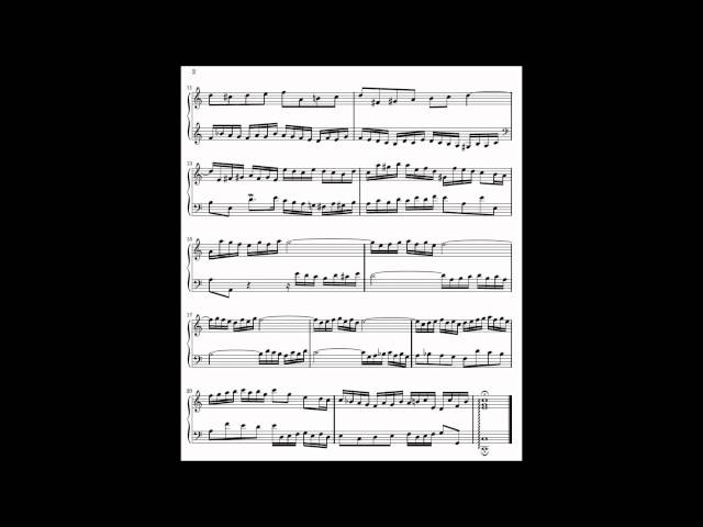 Bach - Invention No. 1 in C Major, BWV 772