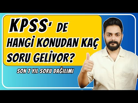 HOW MANY QUESTIONS ARE ASKED FROM WHICH TOPICS IN KPSS?