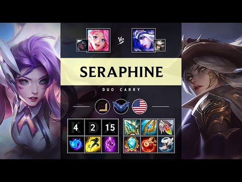 Seraphine Carry vs Ashe: Rampage - NA Diamond Patch 14.24