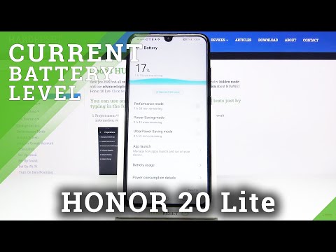 How to Activate Battery Percentage on Honor 20 Lite – Battery Level