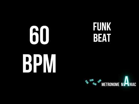 Drum loop - Funk beat - 60 BPM (practice backing track)