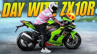 I drive First time super bike zx10r 😱😰🥵