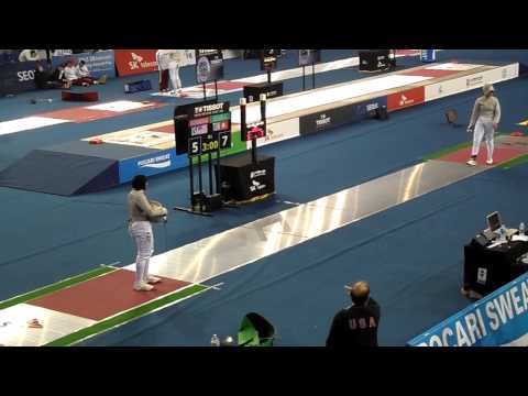 15.03.29 T08 BESBES Azza(TUN) vs MUHAMMAD Ibtihaj(USA) - 2015 Seoul Fencing WS Grand Prix