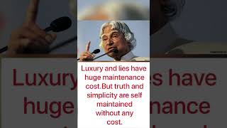 Luxury and lies ll Must watch  #short #ytshort #india #apjkalam #missileman #status #quotes