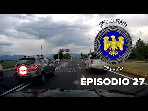 BAD DRIVERS OF FRIULI (ITALY) - Episodio #27 - SORPASSO CONTROMANO IN TANGENZIALE