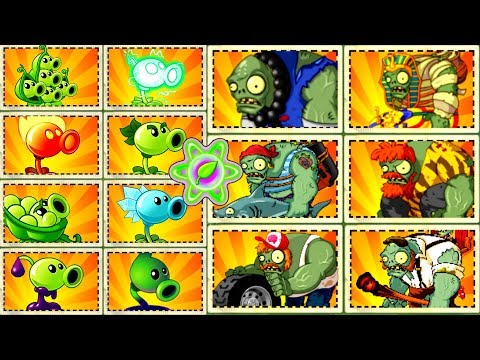 Every Peashooter vs Gargantuar Max Level and Power UP PVZ 2 Mod