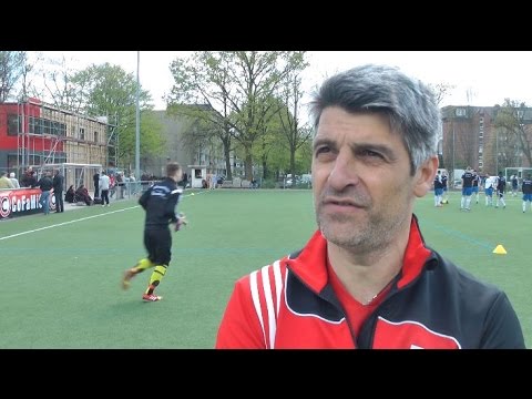 Diamantis Cholevas (Trainer Concordia) - Die Stimme zum Spiel (Concordia - Harburger TB, LL Hansa)