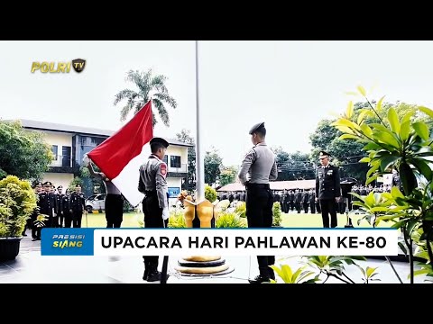 POLRESTA CIREBON MELAKSANAKAN UPACARA PERINGATAN HARI PAHLAWAN KE-80