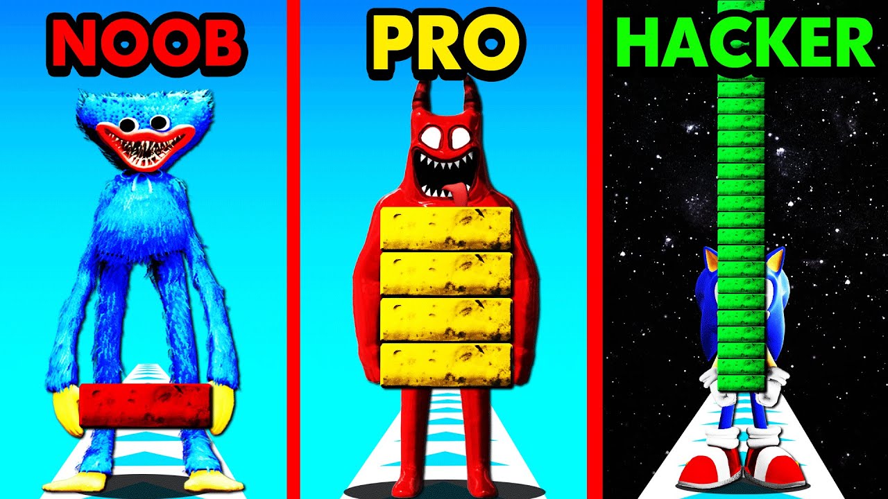 NOOB vs PRO vs HACKER BRIDGE RACE