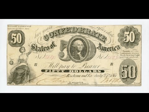 Confederate States of America - T-8 $50 1861 added - TACC Currency Portfolio