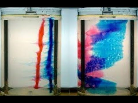 Chemistry at its core is physics. Laminar flow. Unmixing fluid.