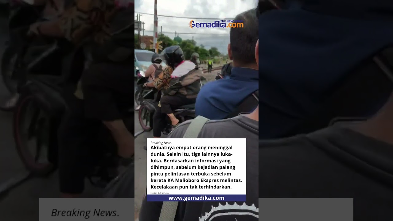 KA Malioboro Ekspres Tabrak 7 Motor di Magetan, 4 Orang Tewas