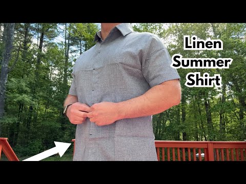 COOFANDY Men's Linen Shirts Short Sleeve Casual Shirts Button Down Shirt for Men Beach Summer Wedding Shirt video
