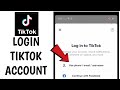 How to Login in Tiktok using Mobile Number