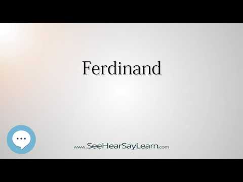 Ferdinand (How to Pronounce Cities of the World)💬⭐🌍✅