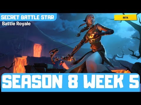 ** SEASON 8 WEEK 5 - SECRET BATTLE STAR LOADING SCREEN #5 / ACTUAL LOCATION - FORTNITE CHALLENGES **