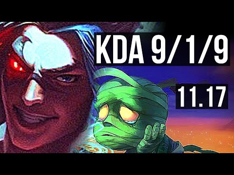 KAYN vs AMUMU (JUNGLE) | Rank 4 Kayn, 9/1/9, 68% winrate, Legendary | NA Challenger | v11.17