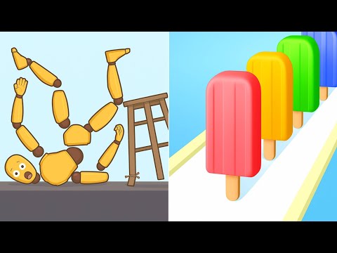 Ragdoll Break Vs Popsicle Stack — Satisfying ASMR Gameplay Sandwich Runner Android & iOS