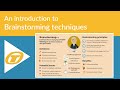 An Introduction To Brainstorming Techniques