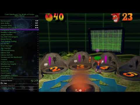 Crash Bandicoot: The Wrath of Cortex 106% in 2:20:19 (Loadless Video)
