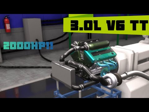 The most POWERFUL 60-degree 3.0L V6 i have built - Automation the car company tycoon