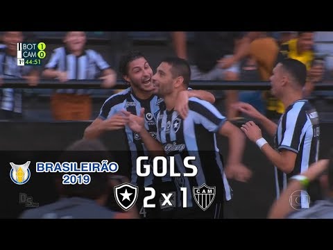 Gols - Botafogo 2 x 1 Atlético Mineiro - Brasileirão 2019