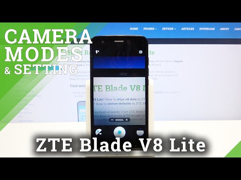 ZTE Blade V8 Lite - How to Activate and Use Camera Pro Mode