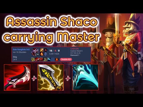 Glasscannon Shaco to #1 - Master Elo Ranked [League of Legends] Full Gameplay - Infernal Shaco